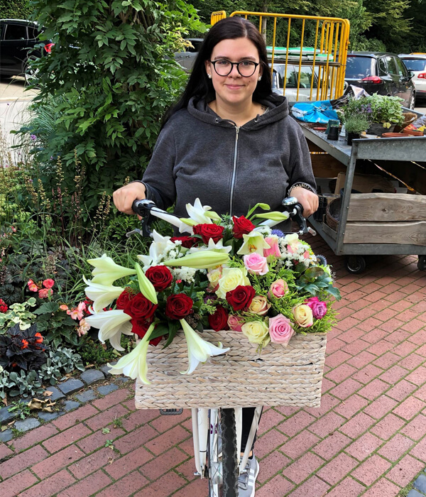 Fahrrad Schnittblumen